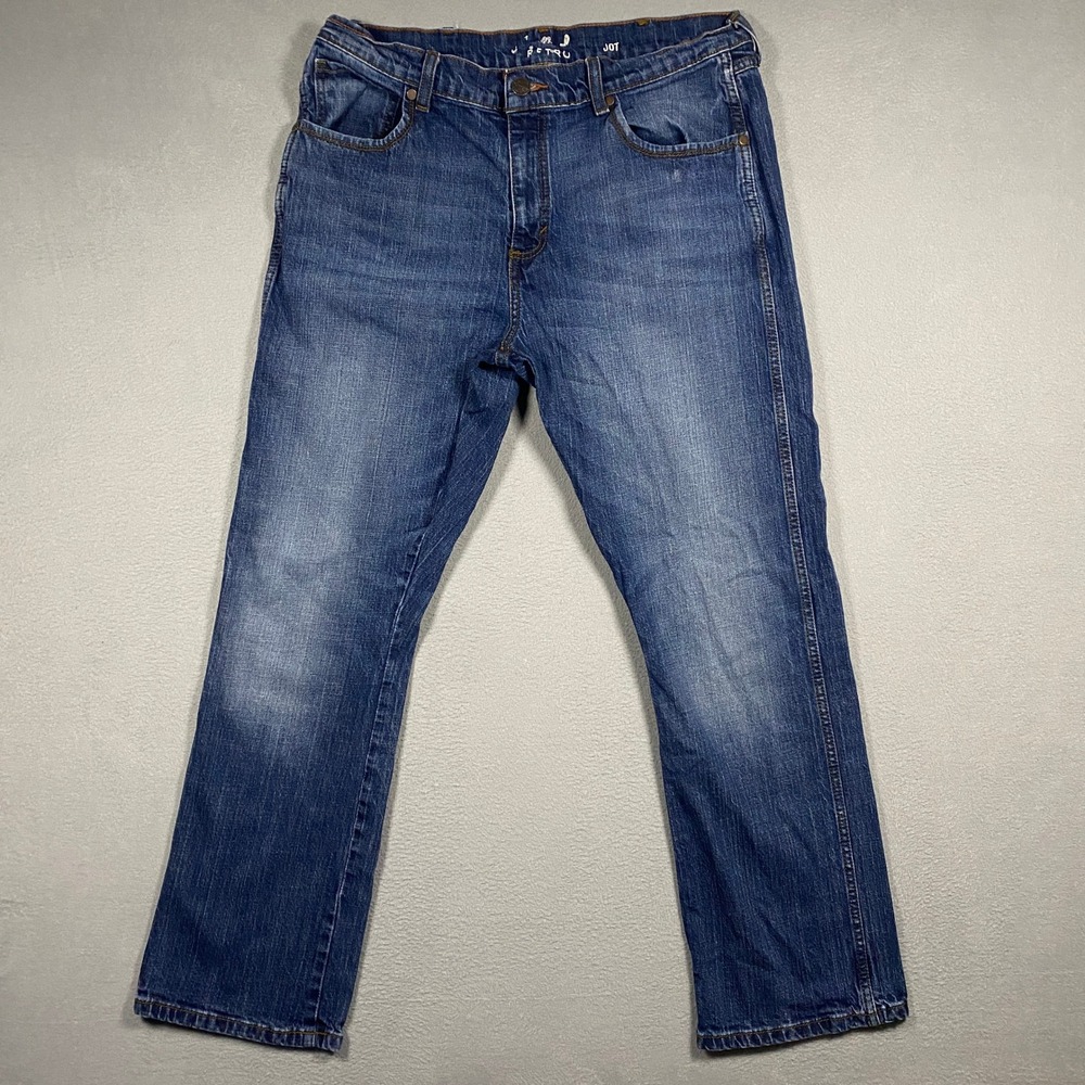 Wrangler Retro Jeans Mens 36x32 Blue Jackson Ho Straight Leg WRT20JH